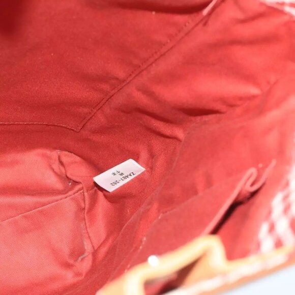 BURBERRY Blue Label Tote Bag Canvas Red Auth - Picture 12 of 16